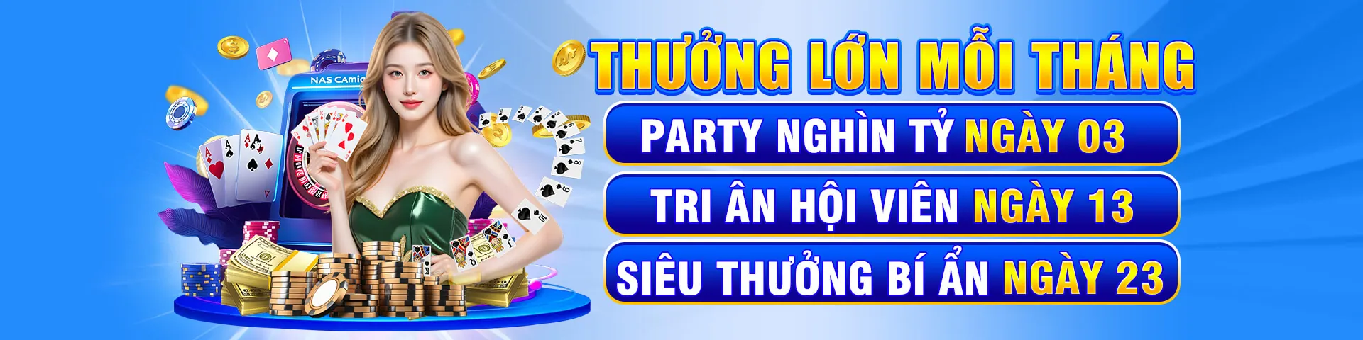 Hình ảnh chính chương trình VIP với các phần thưởng độc quyền